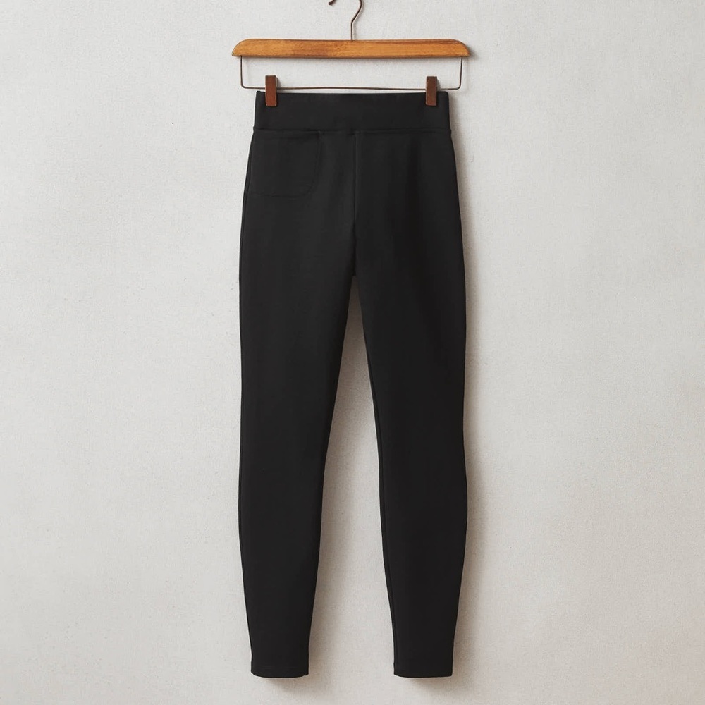 NWOT American Giant Ponte Slim Pant in Black Womens size 12 Tall